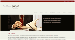 Desktop Screenshot of anwaltskanzlei-sobat.de